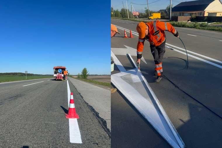 На “Варшавці” у Коростені поновили дорожнє маркування