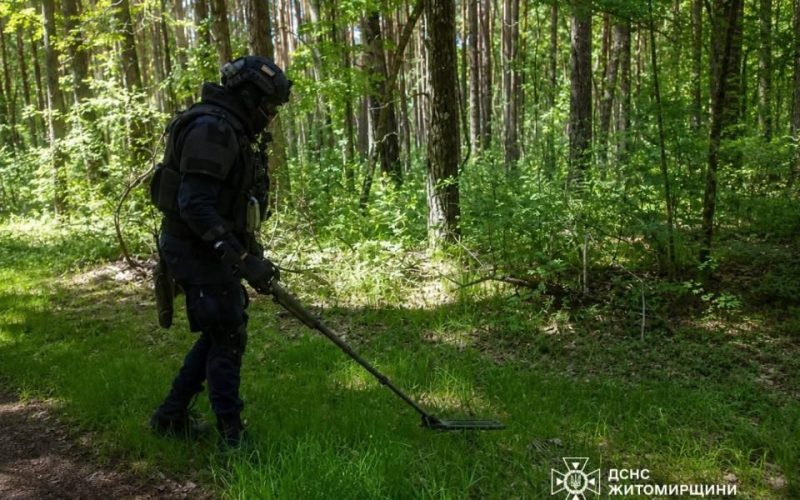 Під час прогулянки у лісі жителі одного з сіл поблизу Коростеня натрапили на артилерійські снаряди