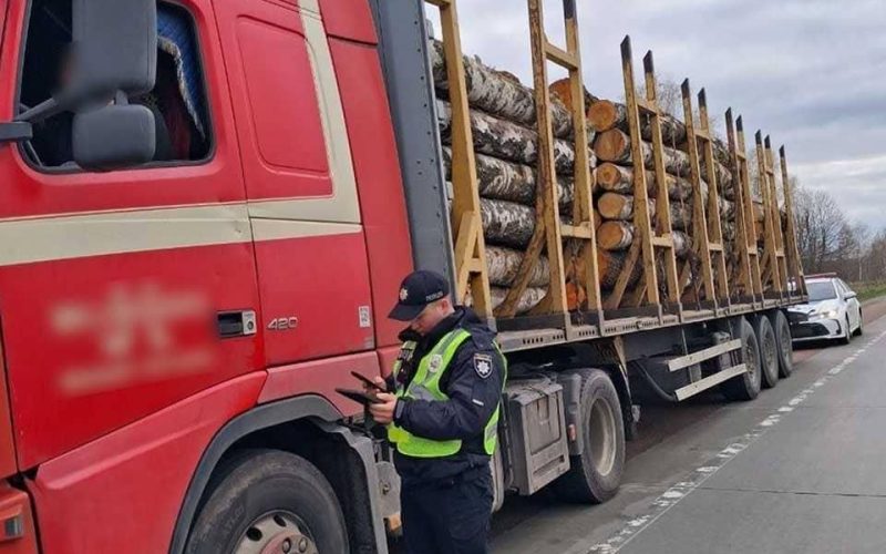 За місяць на дорогах Житомирщини патрульні виявили 35 випадків порушення правил перевезення деревини