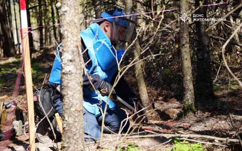 На території Малинської громади піротехніки обстежують ділянки, на яких можуть знаходитись вибухові предмети