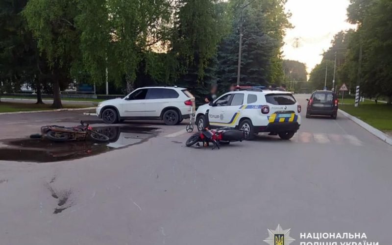 У Коростенському районі в аваріях за участі неповнолітніх мотоциклістів постраждали п’ятеро людей