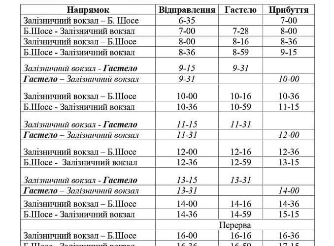 У Коростені громадський транспорт відновлює вечірні рейси