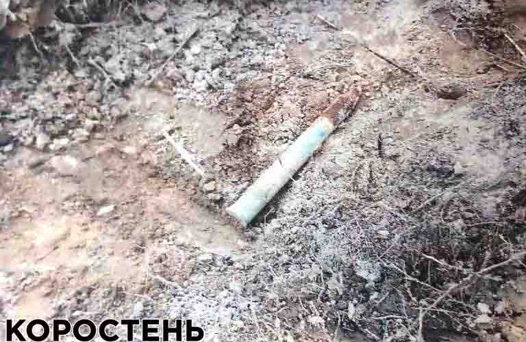 Під час висадки дерев у селі Коростенського району лісівники натрапили на артснаряди