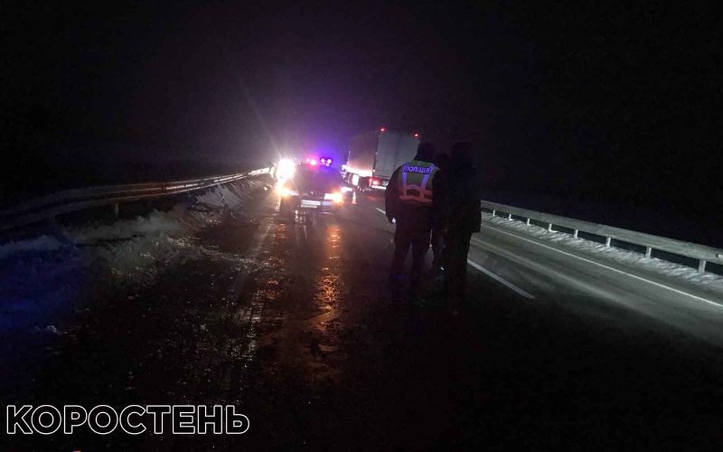 На трасі в Коростенському районі Volkswagen збив велосипедиста та врізався у відбійник: водій двоколісника загинув (ФОТО)