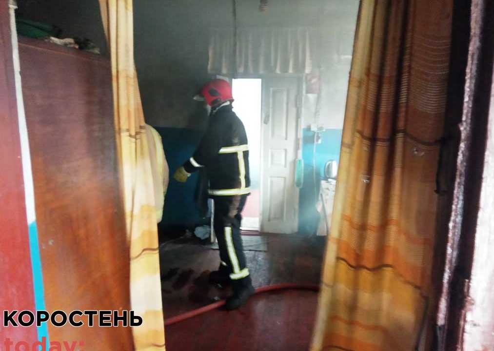 В Коростенському районі під час ліквідації пожежі виявили тіло