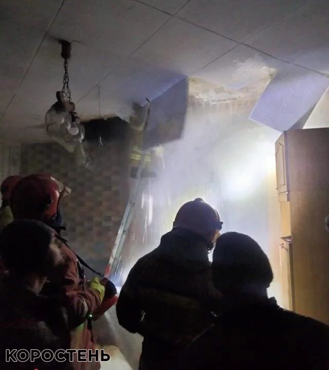 У селі біля Коростеня вночі горів будинок ?ФОТО