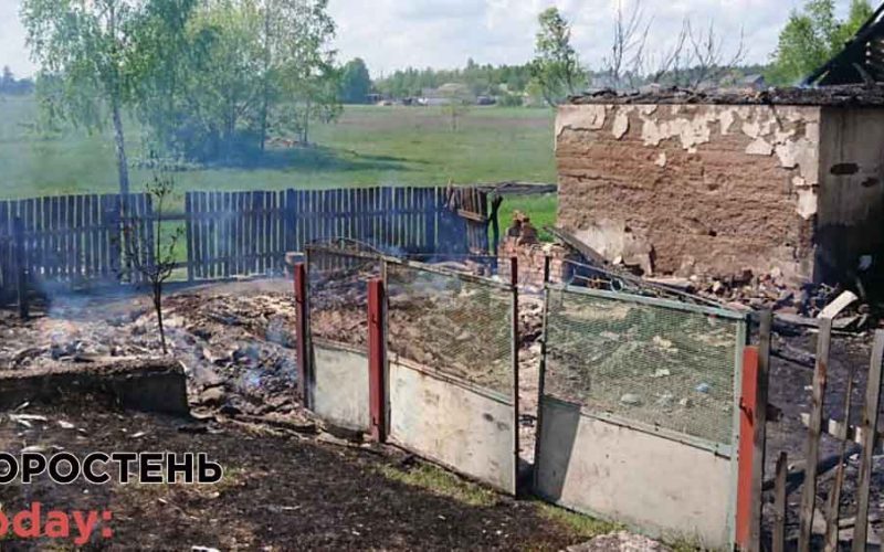 У селі на Коростенщині горіло господарське приміщення: вогнеборці врятували від знищення будинок