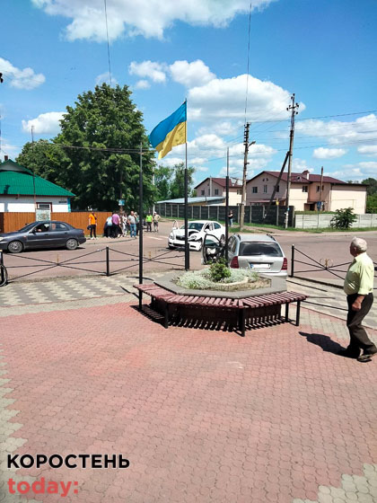 Поблизу стадіону “Спартак” в Коростені – ДТП, є потерпілий (ФОТО)