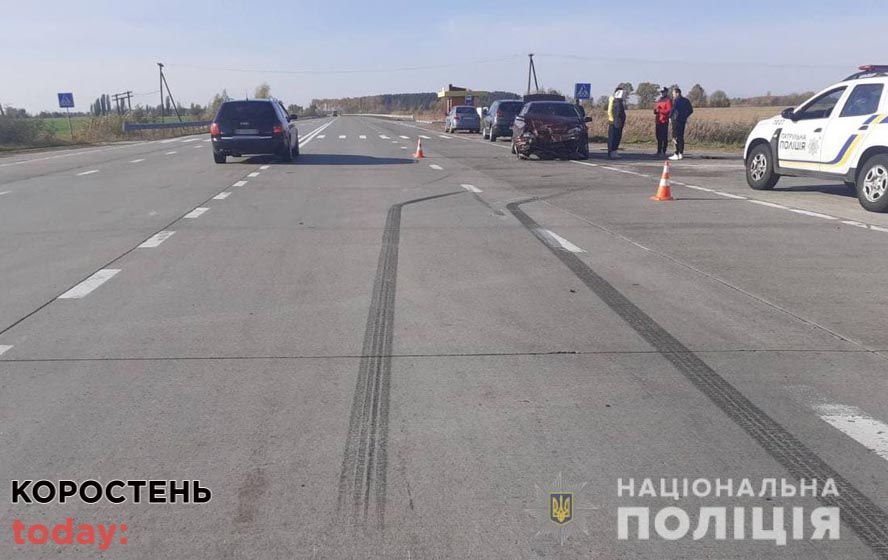 Подробиці ДТП на трасі в Коростенському районі: травмовані водій та пасажири ЗАЗ, серед яких 6- річний хлопчик та підліток