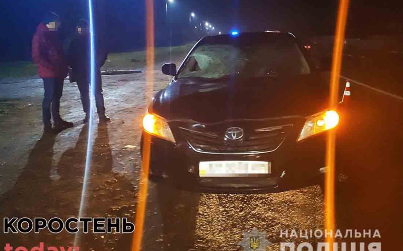 У Поліському біля Коростеня водій на “Тойоті” збив пішохода, чоловіка госпіталізували