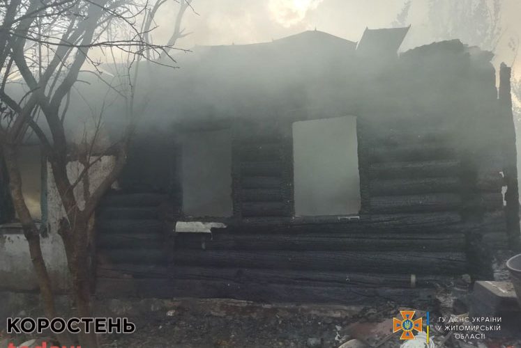 Спалахнув газовий балон під час консервації вишні: пожежа на Коростенщині ?ФОТО