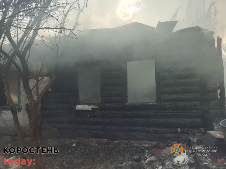 Спалахнув газовий балон під час консервації вишні: пожежа на Коростенщині ?ФОТО