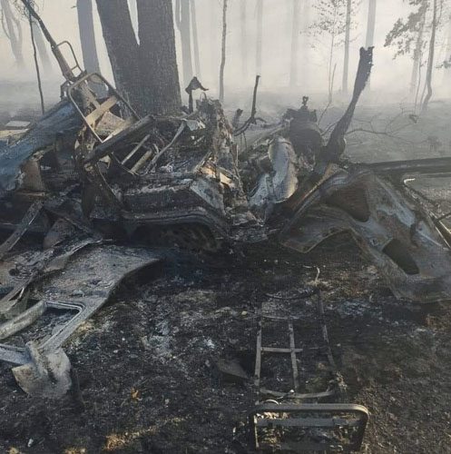На території Народницької громади на міні підірвався автомобіль лісової охорони, один єгер загинув