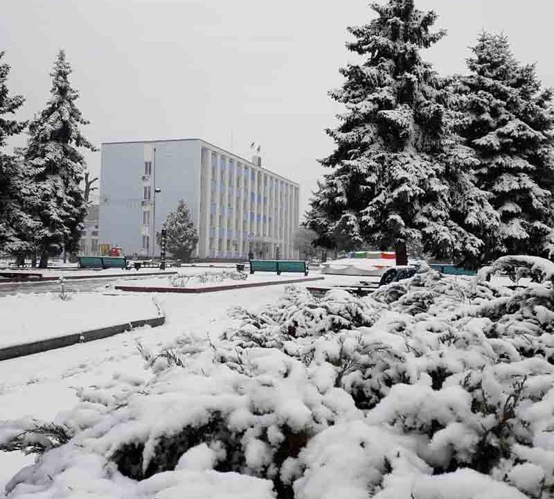 ?У Коростені засніжило. ФОТОрепортаж
