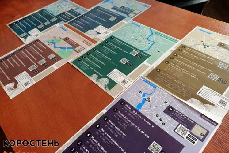 Житомирський обласний туристичний центр виготовив листівки, присвячені шести містам регіону: є і Коростень