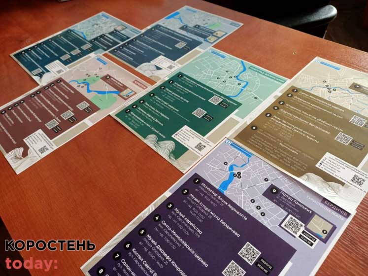 Житомирський обласний туристичний центр виготовив листівки, присвячені шести містам регіону: є і Коростень