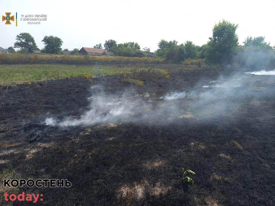 У селі біля Коростеня знову горіло сміттєзвалище