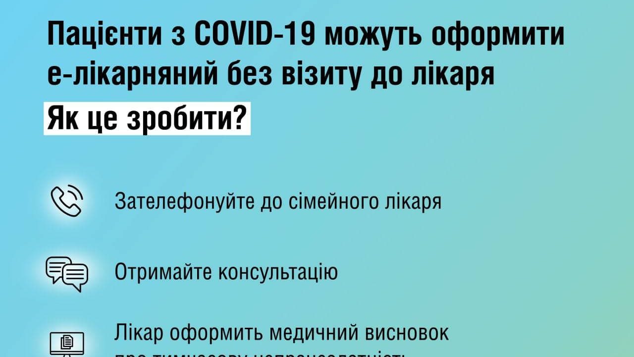 Хворі з симптомами COVID-19 або грипу зможуть відкрити лікарняний дистанційно – як це зробити