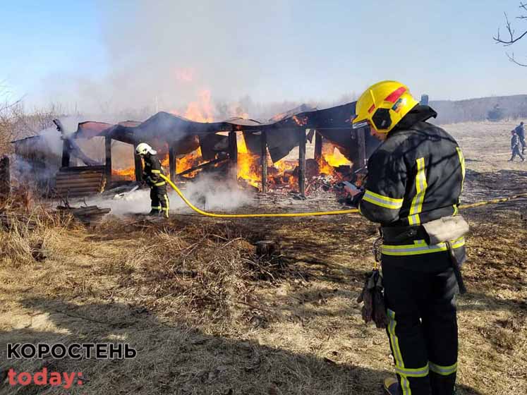 Ворожим вогнем знищено 3 і пошкоджено 10 житлових будинків на Коростенщині