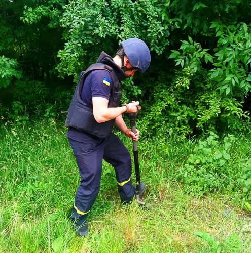 У селі Малинської громади на подвір’ї виявили боєприпас, а грибники у лісі – елемент ” Урагану”