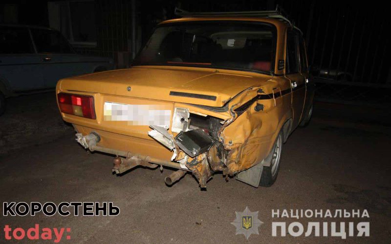 У Коростені легковик врізався в скутер, водій двоколісника у реанімації