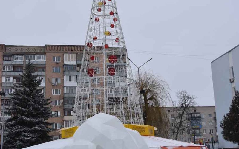 У центрі Коростеня з’явився бик та встановлять Дідуха (ФОТО)