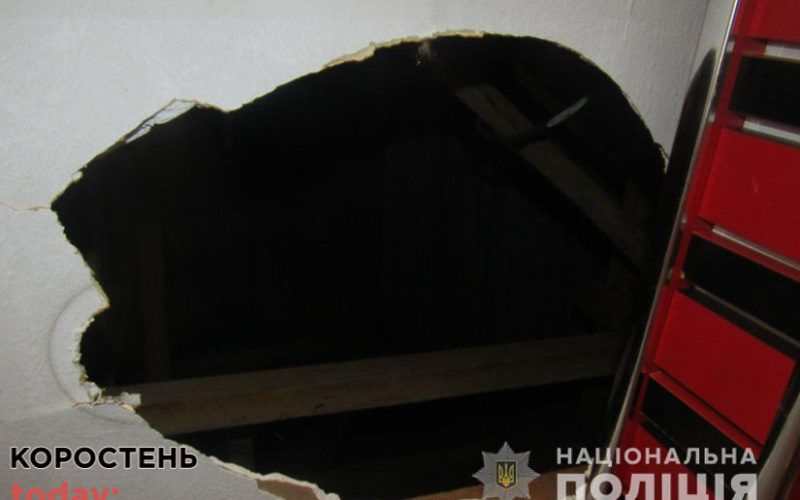 В Олевську 32-річний чоловік проник через дах у кафе та виніс алкоголь з цигарками