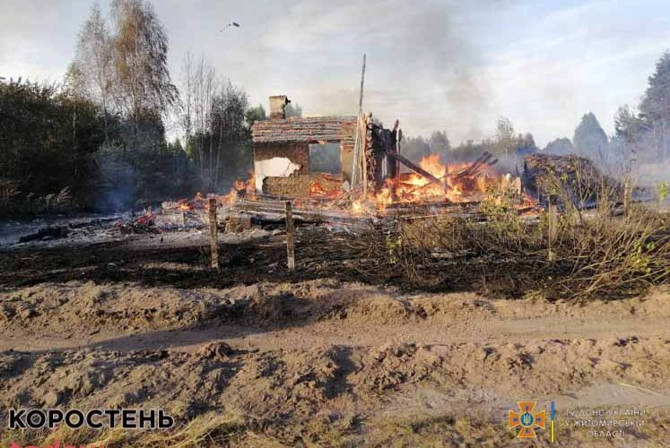 В Овруцькому районі ледь не згоріло прикордонне село