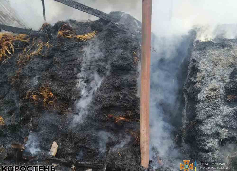На Овруччині минулої доби мало не згоріли дві господарчі споруди