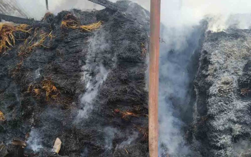 На Овруччині минулої доби мало не згоріли дві господарчі споруди