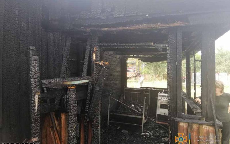 На Овруччині надзвичайники ліквідували займання у житловому будинку
