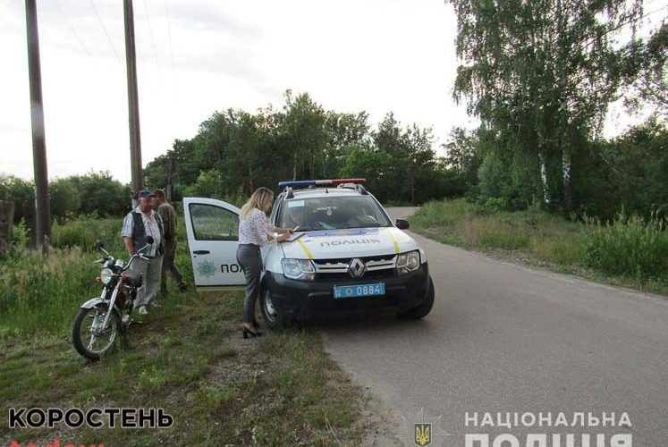 На Овруччині п’яний мотоцикліст без документів хотів відкупитися від поліцейських двома тисячами гривень