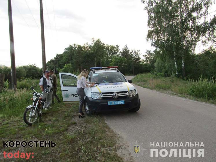 На Овруччині п’яний мотоцикліст без документів хотів відкупитися від поліцейських двома тисячами гривень