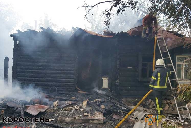 В Овруцькому районі мало вщент не згоріло приватне домоволодіння ?ФОТО