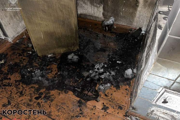 В Овручі під час гасіння пожежі рятувальники виявили тіло 39-річного чоловіка ?ФОТО