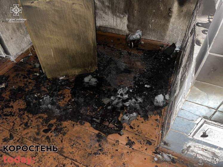 В Овручі під час гасіння пожежі рятувальники виявили тіло 39-річного чоловіка ?ФОТО