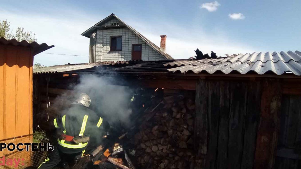 В Коростенському районі горів дерев’яний житловий будинок