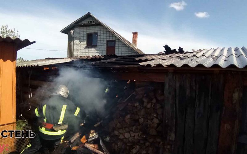 В Коростенському районі горів дерев’яний житловий будинок