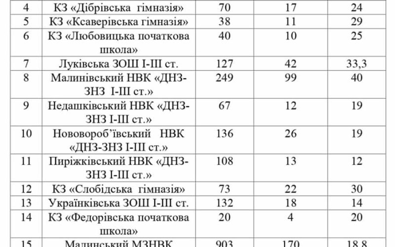 У Малинській ОТГ ще на тиждень продовжили дистанційне навчання