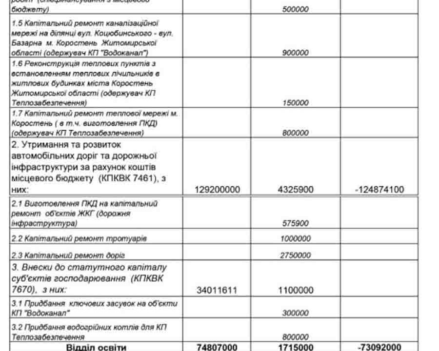 Родині Софійки Науменко влада Коростеня виділить частину кошти на придбання житла
