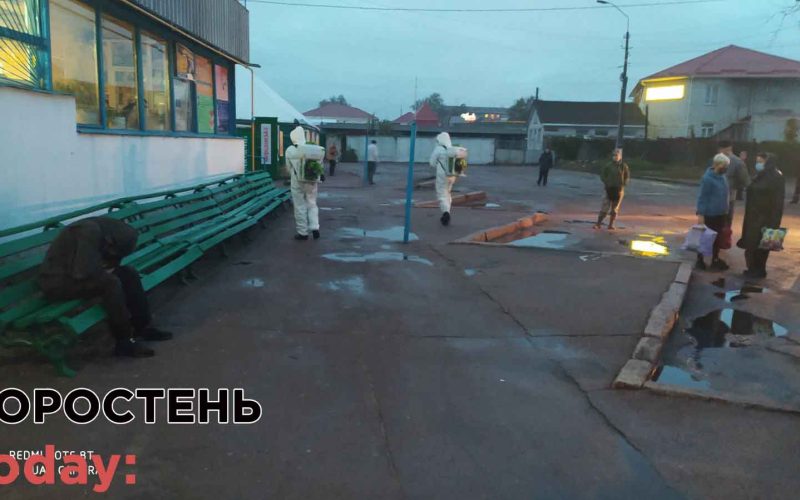 У Коростені рятувальники продовжують дезінфекцію об’єктів міста ?ФОТОрепортаж