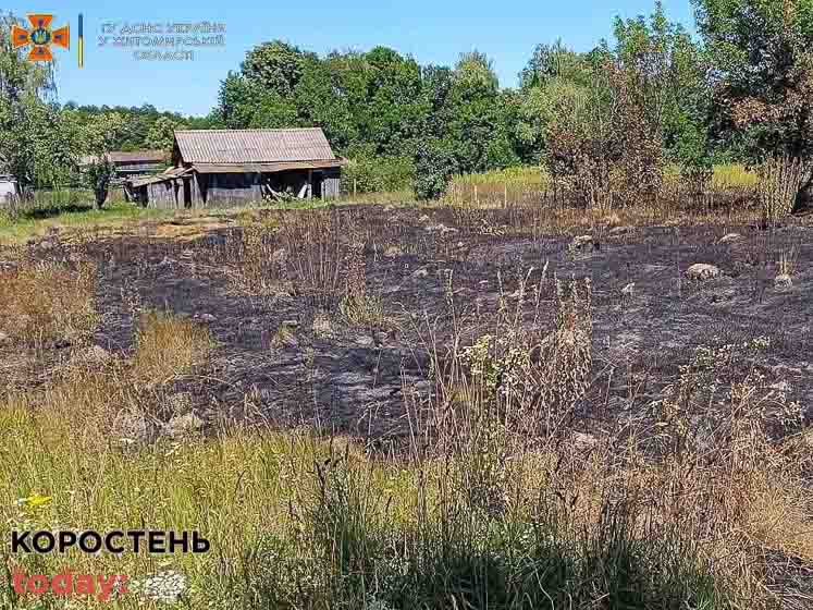 Минулої доби на Коростенщині горіла суха трава та сміття на території полігону твердих побутових відходів