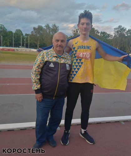 На змаганнях у Варшаві коростенський легкоатлет здобув золоту та срібну нагороди