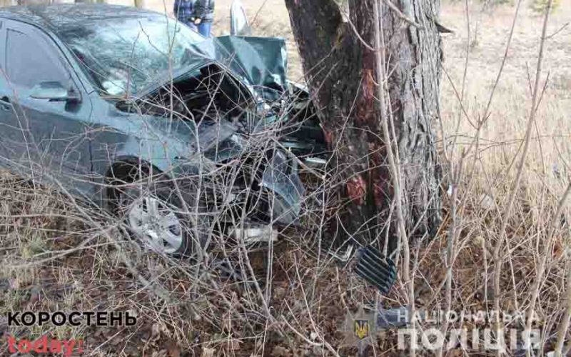 В Ушомирі водій на Skoda врізався в дерево та загинув ?ФОТО