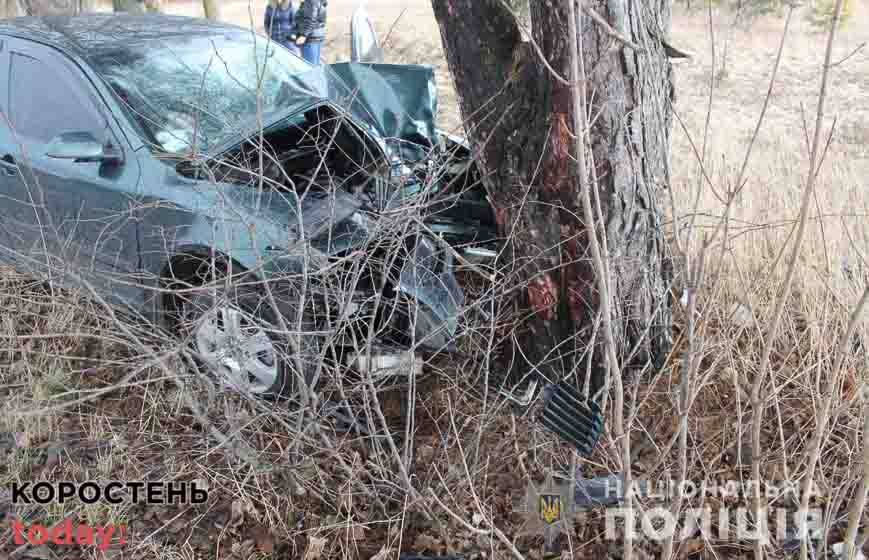 В Ушомирі водій на Skoda врізався в дерево та загинув ?ФОТО
