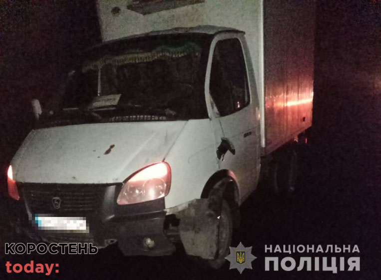 На трасі Коростень – Житомир ГАЗ збив велосипедиста, після чого на нього наїхав “Сітроен” ?ФОТО