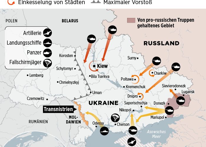 Вторгнення російських військ в Україну: одна з фаз пов’язана з Коростенем