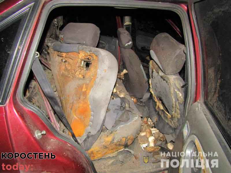 На дорозі Овруч – Київ загорівся автомобіль: водій та пасажир отримали опіки ?ФОТО