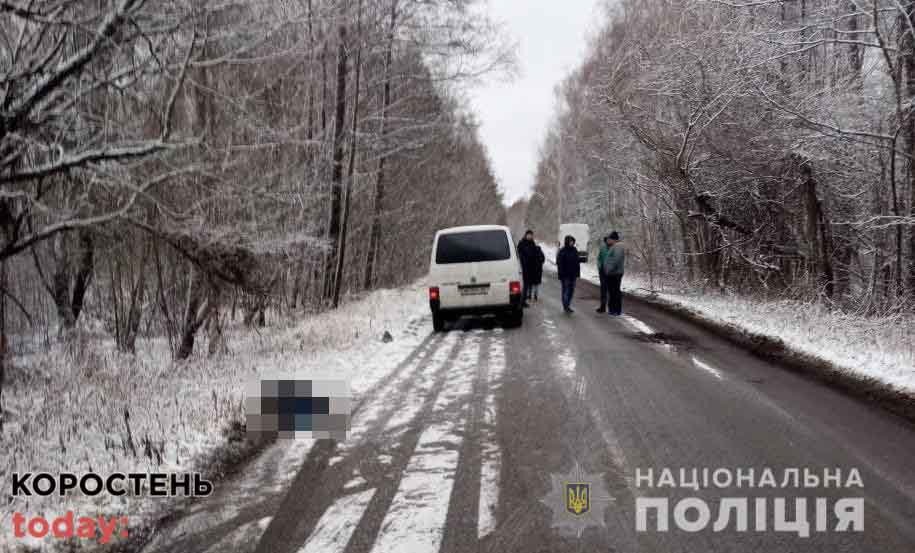 На території Малинської громади 18-річний водій буса на смерть збив пішохода ?ФОТО