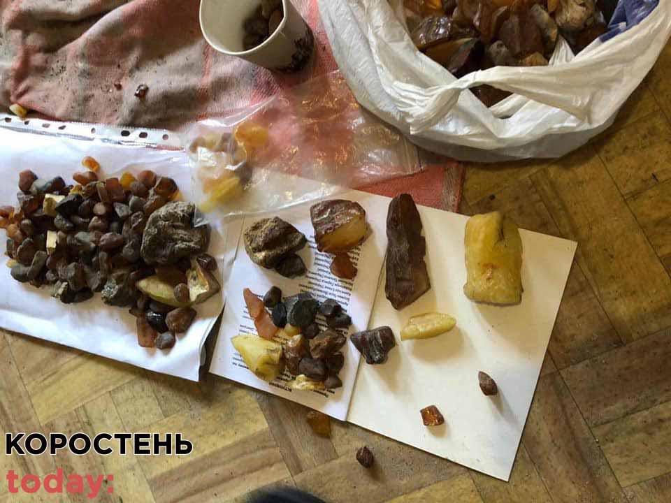 20 кілограмів нелегального бурштину вилучила СБУ у скупника з Коростеня ?ФОТОрепортаж